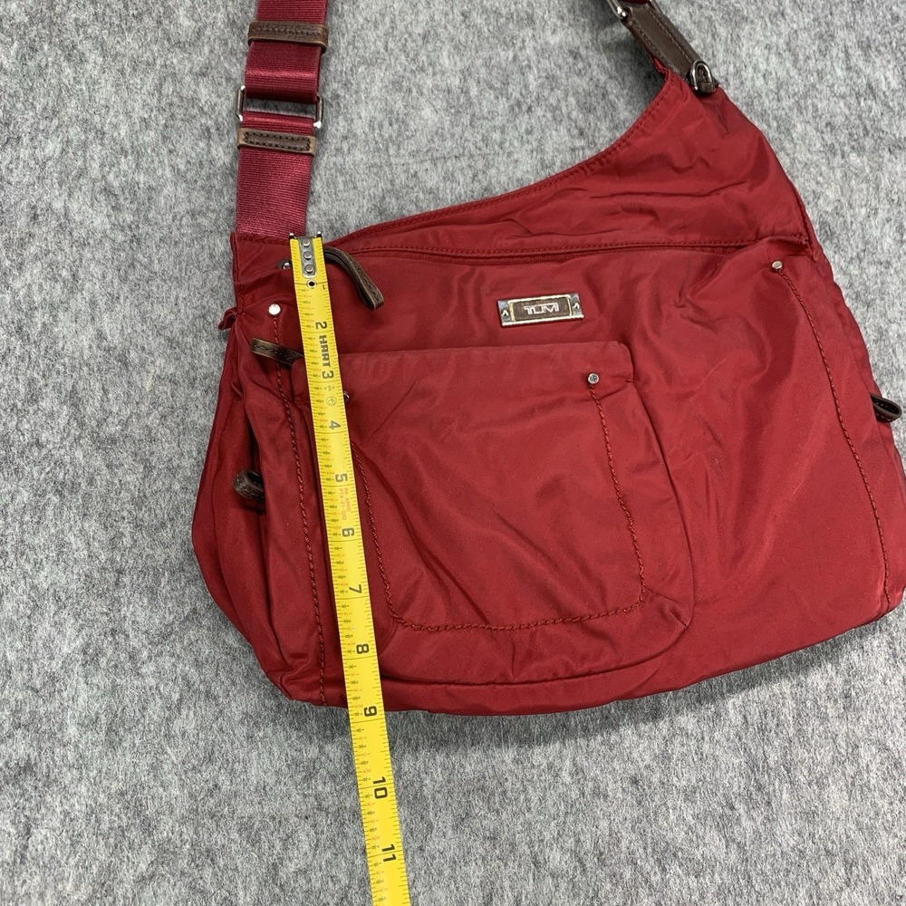 TUMI Voyageur Sumatra Crossbody Travel Bag Burgundy Red - Picture 13 of 16